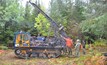  Environmentally conscious Lantech Drilling’s mini, track-mounted diamond drill rig