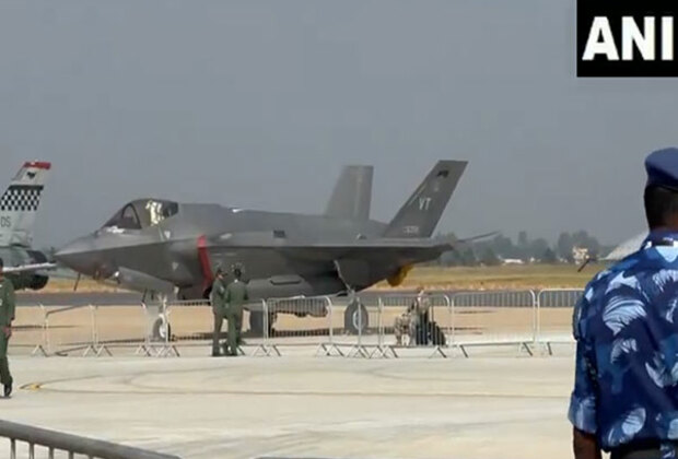 US fighter aircraft on display at Aero India air show in Bengaluru