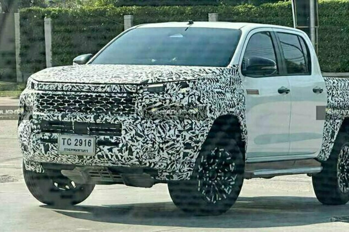 Toyota Hilux Travo Spied Testing  The New Face Of Fortuner