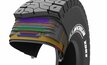 Michelin XDR3 tyre cut