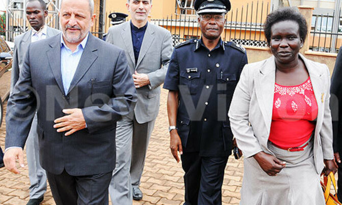 Iran police chief in Uganda Iran police chief in Uganda