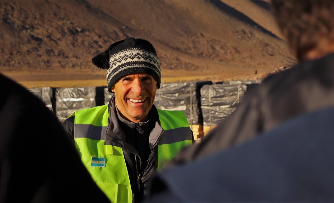 Rob McEwen at the company's Los Azules site.