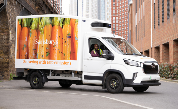 Sainsbury's announces first store has switched to fully electric delivery fleet