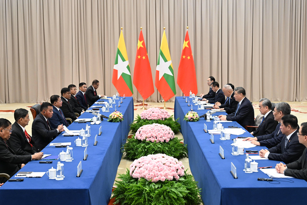 RUSSIA-MOSCOW-CHINA-XI JINPING-MYANMAR LEADER-MEETING