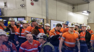 Some of Anglo American's coal workforce.