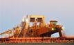 Embarque de minério de ferro na Austrália
