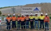  Greg Bonett, Anthony Mingay, Rick Chorley, Glenn Many, Lachlan Gourlay, Rob Eyre, Andrew Payne, Andrew Semmler, Daniel Hawkins at Whitehaven Coal's Tarrawonga mine in NSW. 