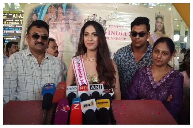 Chennai-based doctor bags Miss India runner-up title, greeted with celebrations at airport