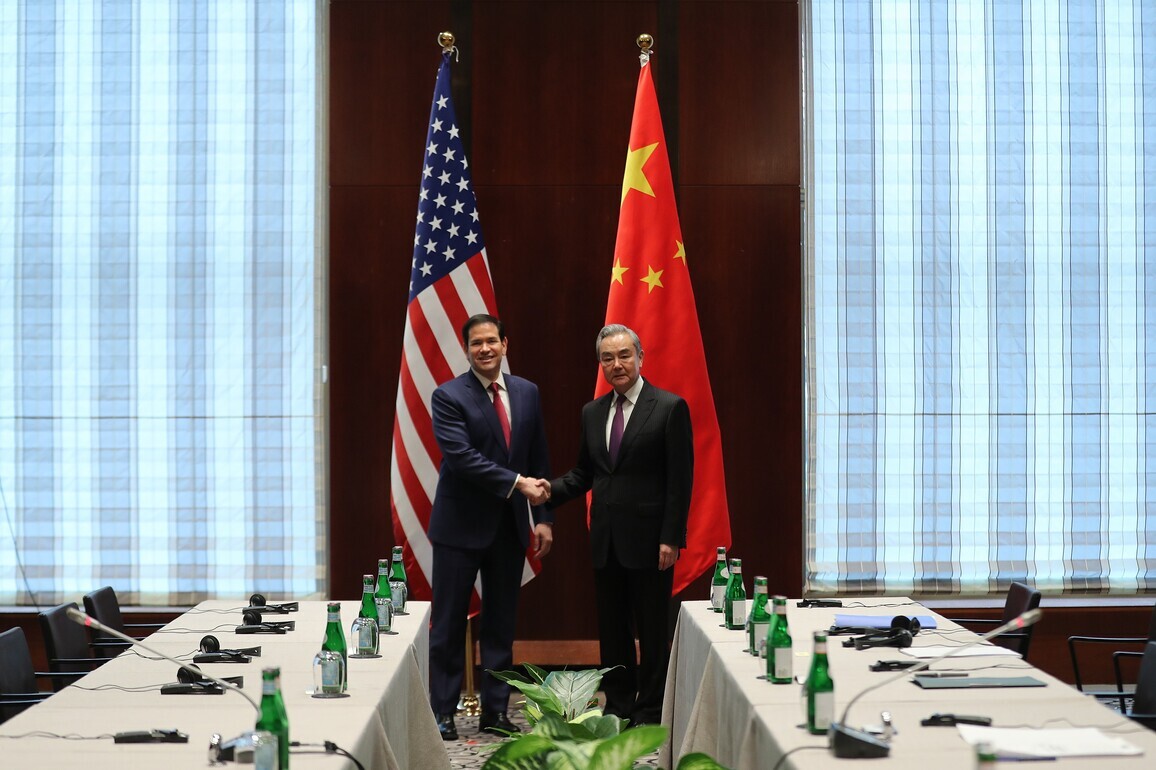 GERMANY-MUNICH-WANG YI-RUBIO-MEETING