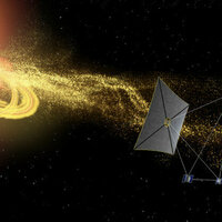 Spacecraft equipped with a solar sail could deliver earlier warnings of space weather threats to Earth's technologies