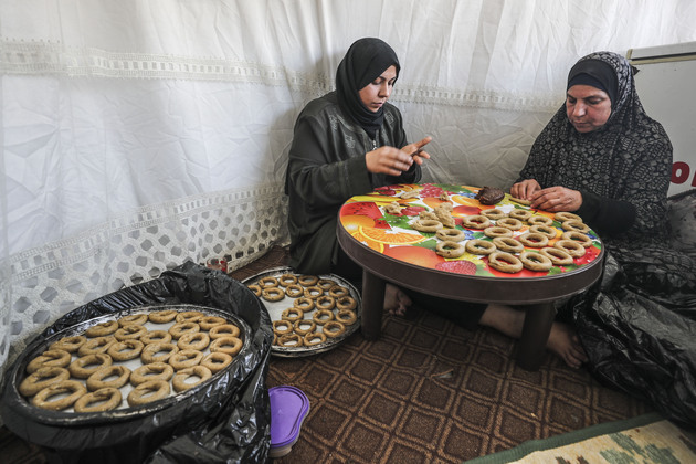 MIDEAST-GAZA-JABALIA-TRADITIONAL FOOD