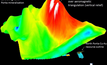 An aeromagnetic image from a 1999 Pasminco report of the Benagerie dome.