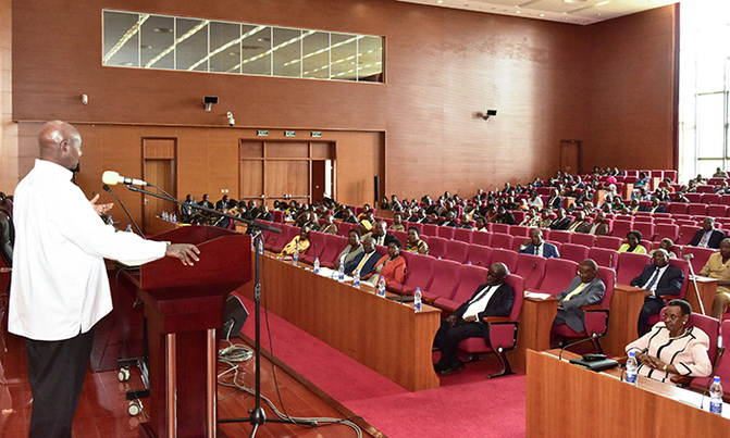 Museveni tells NRM caucus to shelve Sugar Bill Museveni tells NRM caucus to shelve Sugar Bill