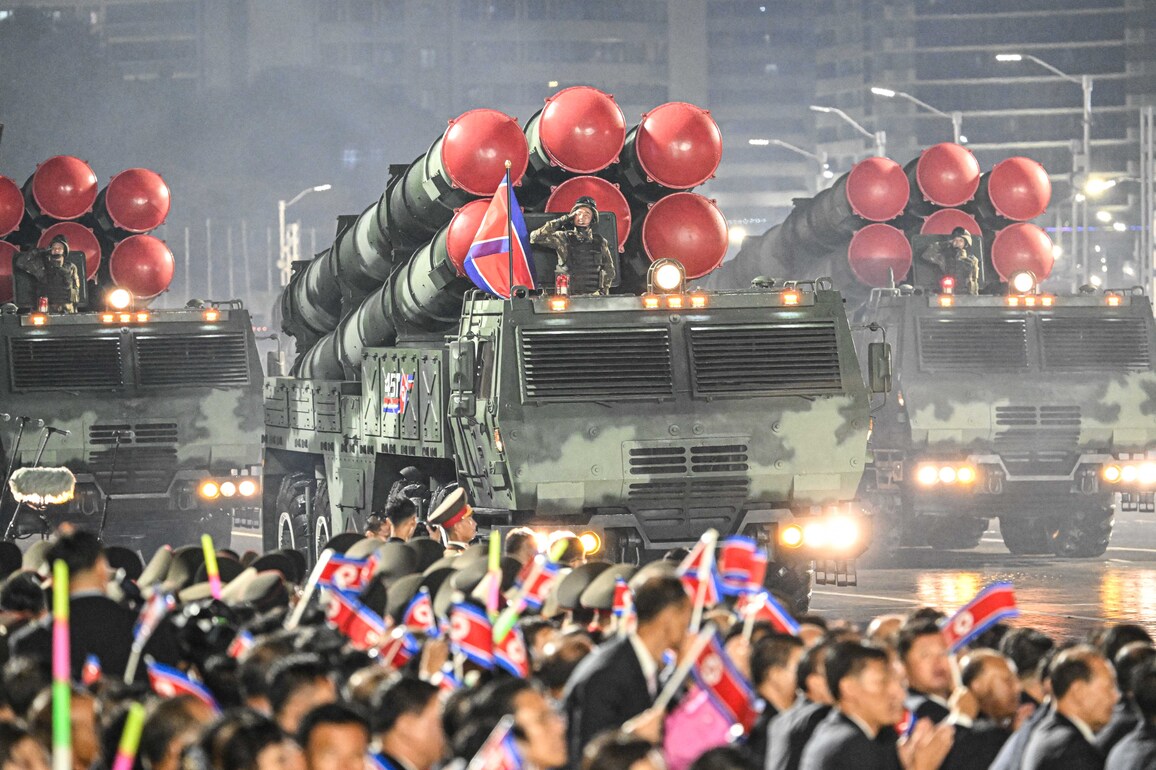 DPRK-PYONGYANG-WPK-80TH ANNIVERSARY-MILITARY PARADE