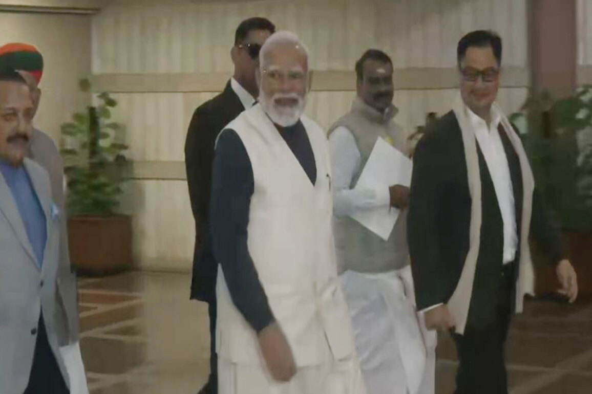 PM Modi arrives for NDA Parliamentary party meeting, to be felicitated for US trade deal