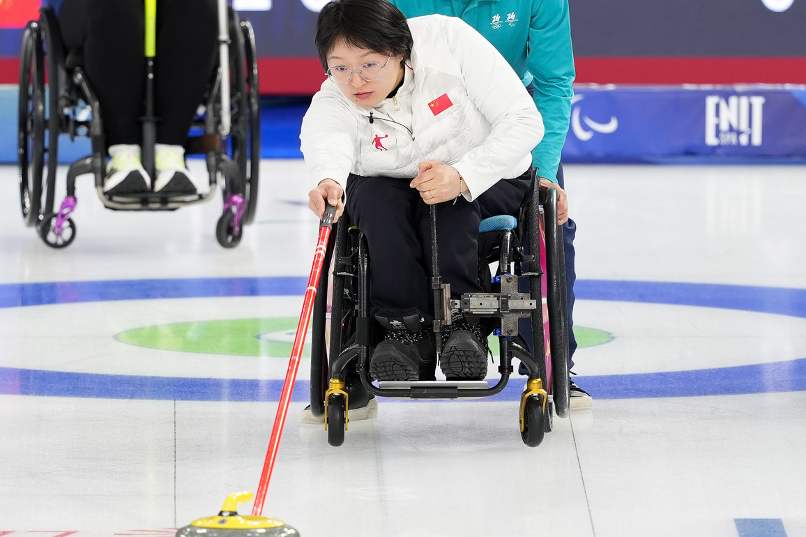 (SP)ITALY-CORTINA D'AMPEZZO-PARALYMPIC WINTER GAMES-WHEELCHAIR CURLING-MIXED DOUBLES-ROUND ROBIN-CHN VS GBR