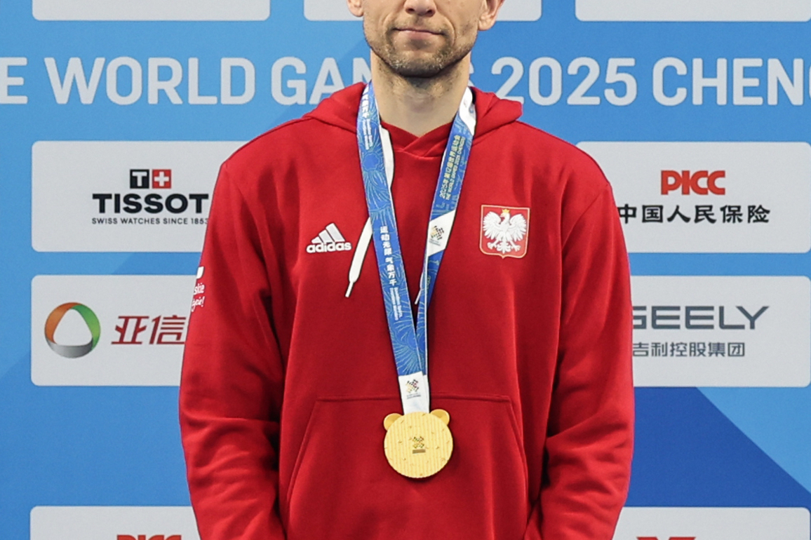 (SP)CHINA-CHENGDU-THE WORLD GAMES 2025-FREEDIVING-MEN'S DYNAMIC WITHOUT FINS-VICTORY CEREMONY (CN)