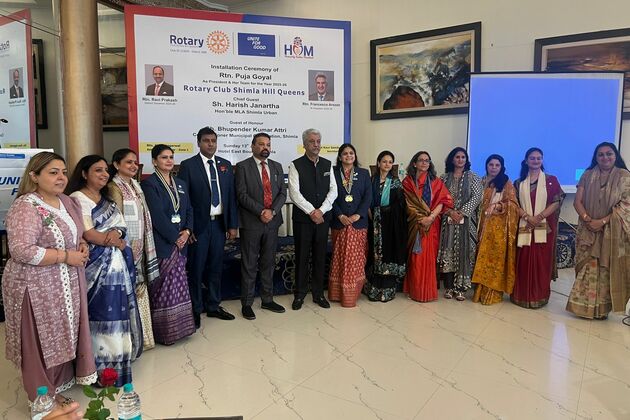 Puja Goyal takes charge as 5th President of Rotary Club Shimla Hill Queen