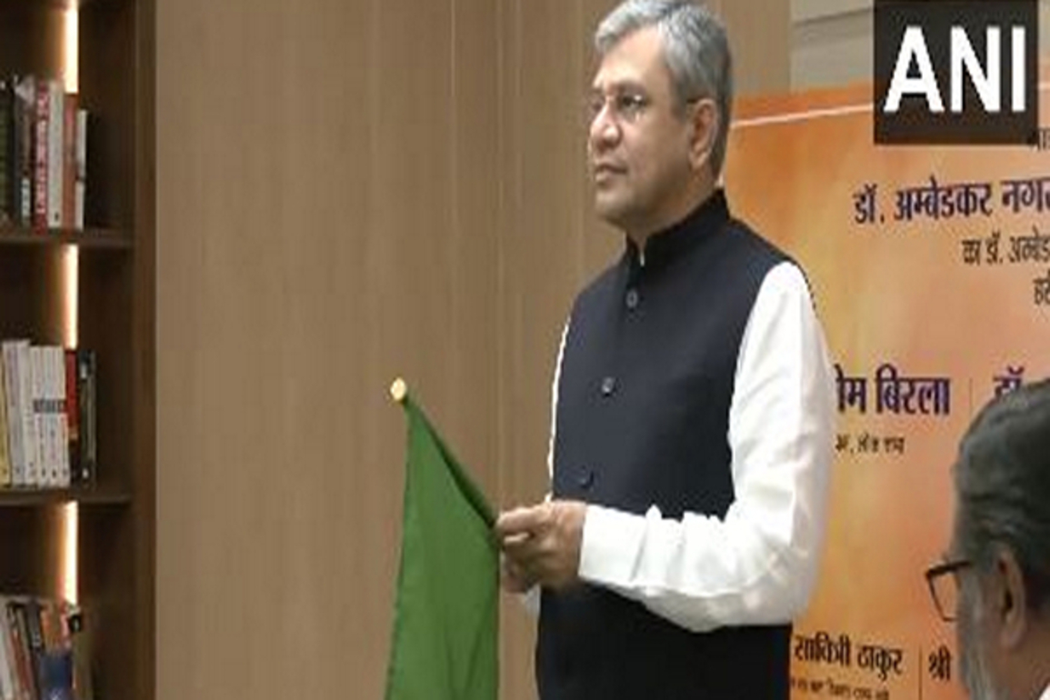 Minister Ashwini Vaishnaw flags off train from Dr Ambedkar Nagar to New Delhi ahead of Ambedkar Jayanti