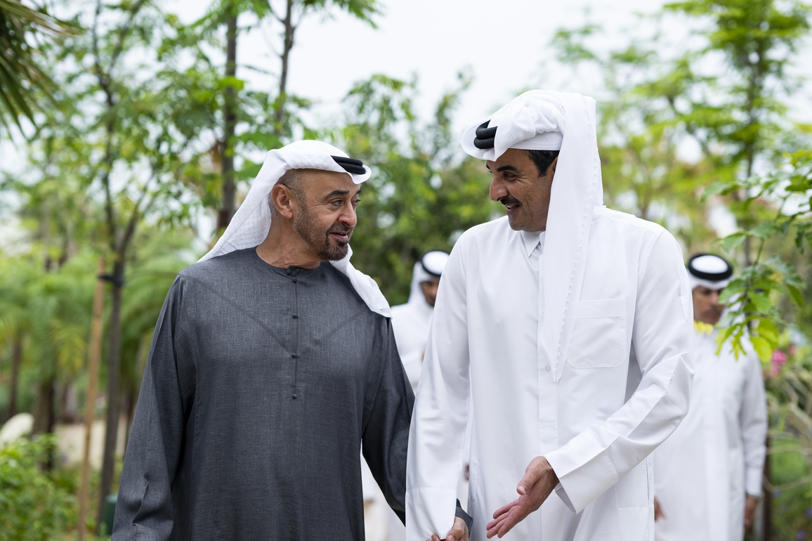 UAE-ABU DHABI-QATAR-LEADERS-MEETING