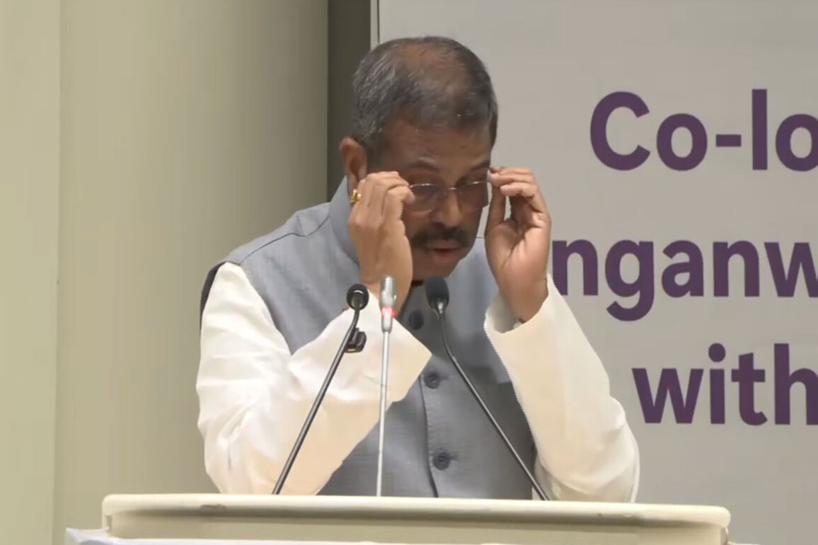 "Implementing NEP is our responsibility": Dharmendra Pradhan discusses launch of guidelines to co-locate Anganwadi Centres with schools