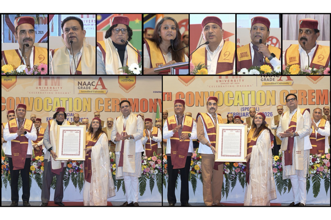 Pankaj Tripathi Honoured at ITM University Gwalior 10th Special Convocation