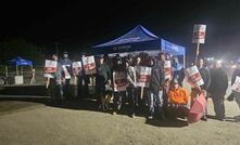 Unionised workers at Taseko's Gibraltar mine started strike action this weekend. Credit: Unifor