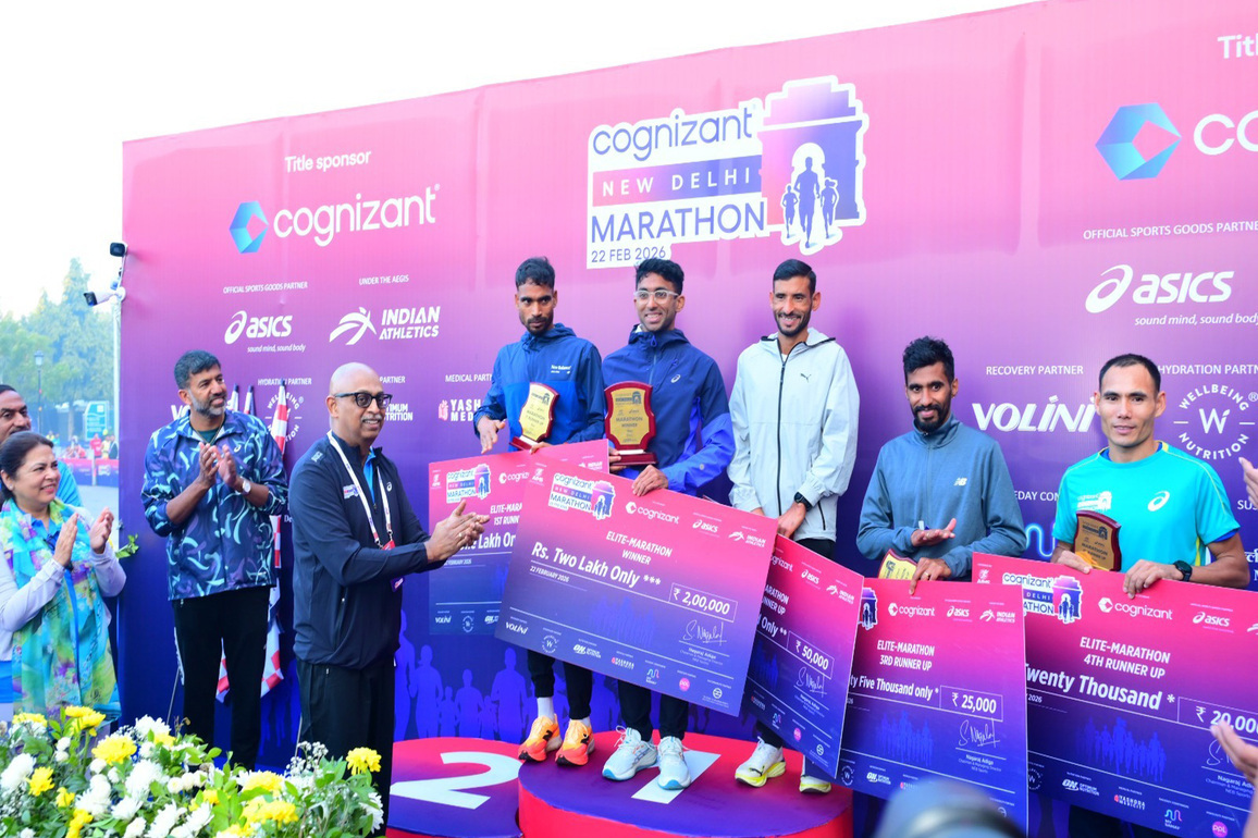 Kartik Karkera dazzles in Cognizant New Delhi Marathon