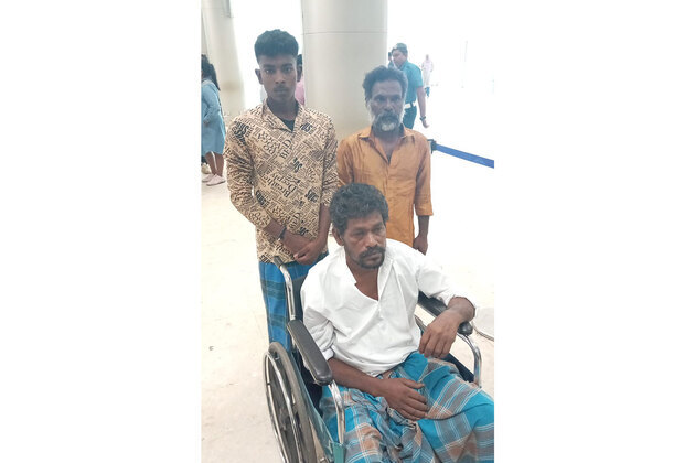 3 Indian fishermen repatriated from Sri Lanka, on their way home
