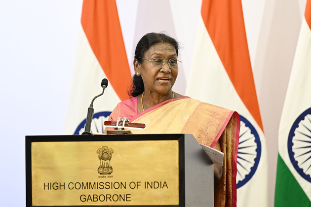 Continue contributing to Botswana's progress...: President Droupadi Murmu to members of the Indian community