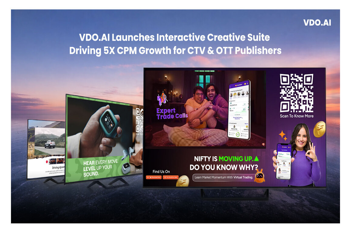 VDO.AI Launches Interactive Creative Suite Driving 5X CPM Growth for CTV & OTT Publishers