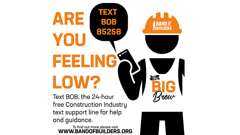 Construction workers need access to mental health support "now more than ever before"