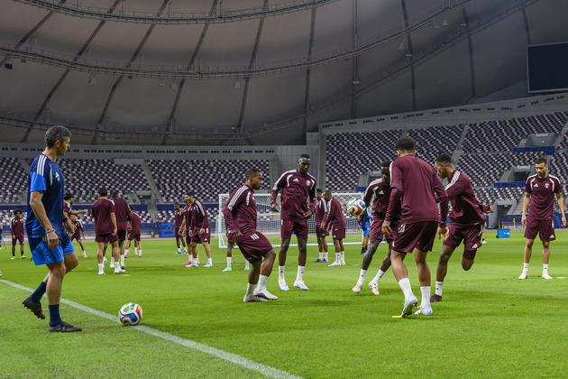 (SP)QATAR-DOHA-FOOTBALL-FIFA WORLD CUP-QATAR TEAM TRAINING