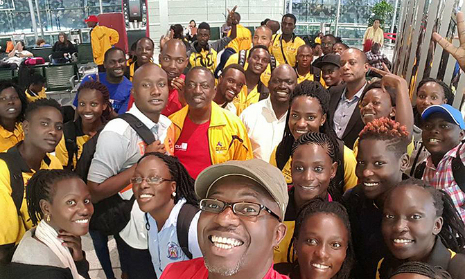 Team Uganda arrives in Taipei Team Uganda arrives in Taipei