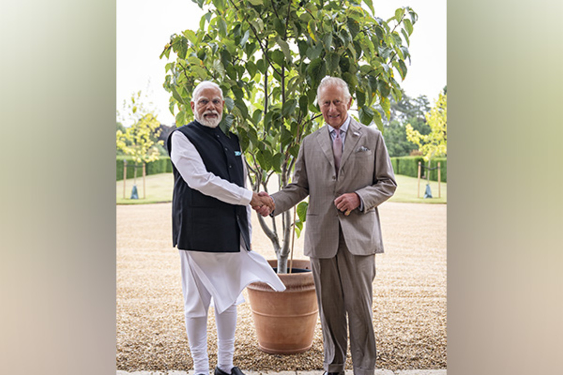 PM Modi presents tree to King Charles under "Ek Ped Maa Ke Naam" initiative