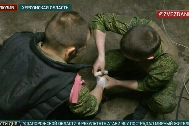 Russian press crew hit by Ukrainian drones