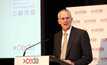 ACCC chair Rod Sims speaking at a CEDA event.