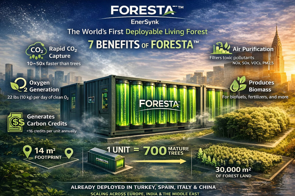 FORESTA: EnerSynk Group Launches the World's First Deployable Living Forest