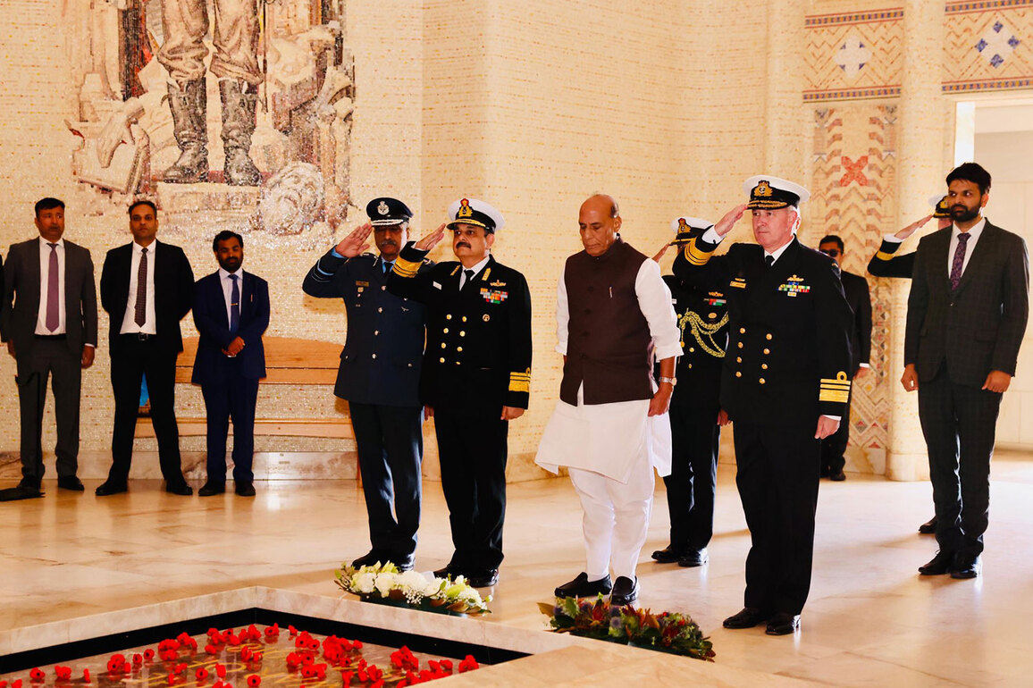 Rajnath Singh pays tribute at Australian War Memorial in Canberra