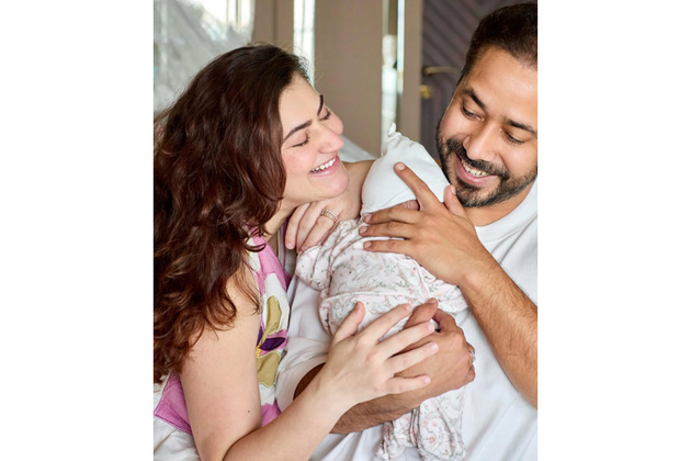 "Our greatest blessing": Shivaleeka Oberoi, Abhishek Pathak reveal baby girl's name