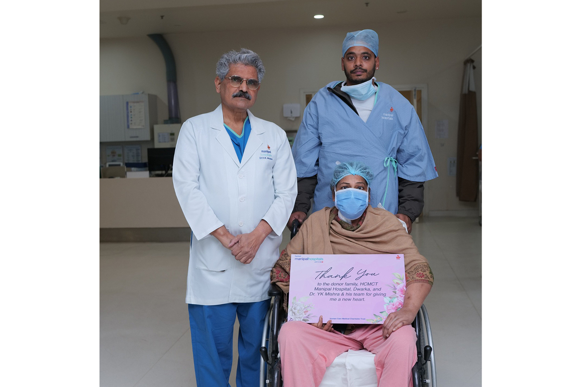Brain-dead donor's heart gives 54-year-old mother a second chance of life in Delhi