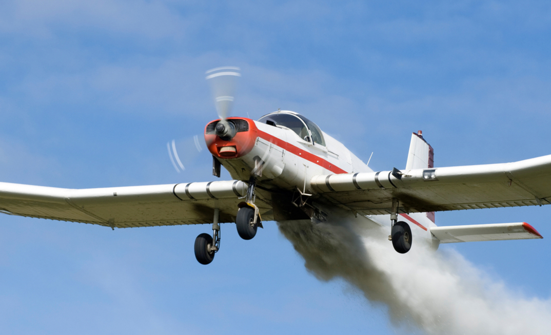 APVMA said many of the practices described in the Landline story are historical and do not meet current requirements for the use of agvet chemical products. Among these practices were stories of kids standing in fields to guide spray planes and getting doused in chemicals.  Credit: Malcolm Leman, Shutterstock. 