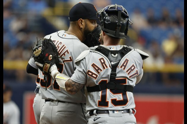 Tigers' Eduardo Rodriguez departs early, will be placed on IL
