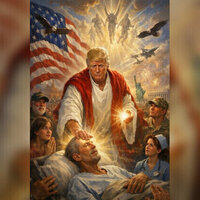 Trump casts himself as Jesus after attacking Pope (AI IMAGES)