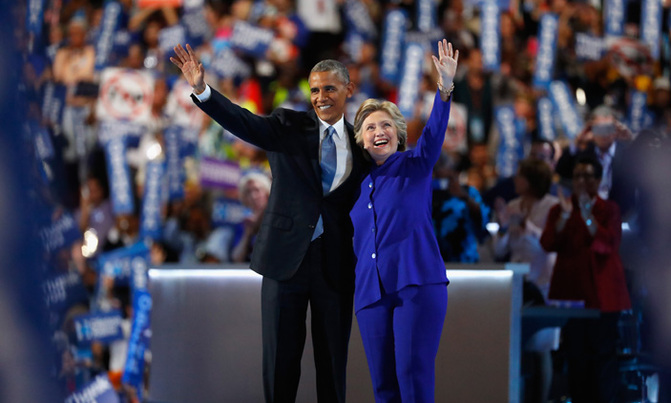 Obama to Democrats: 'We're going to carry Hillary to victory' Obama to Democrats: 'We're going to carry Hillary to victory'