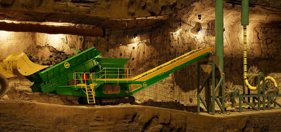 In addition to cost savings, the Ecohoist produces far less carbon dioxide than diesel haul trucks.