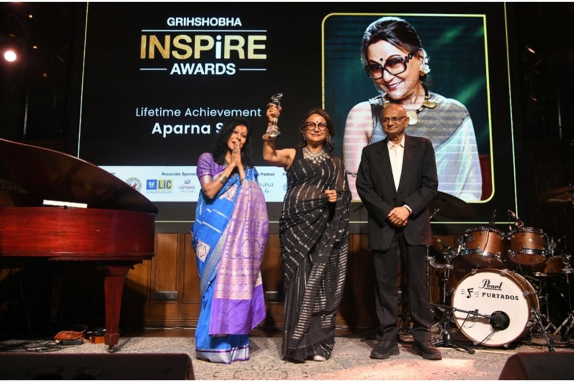 Cinema Icon Aparna Sen Receives Lifetime Achievement Honour at Grihshobha Inspire Awards 2026