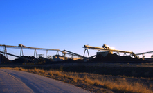 Whitehaven Coal's Narrabri mine stockpile.