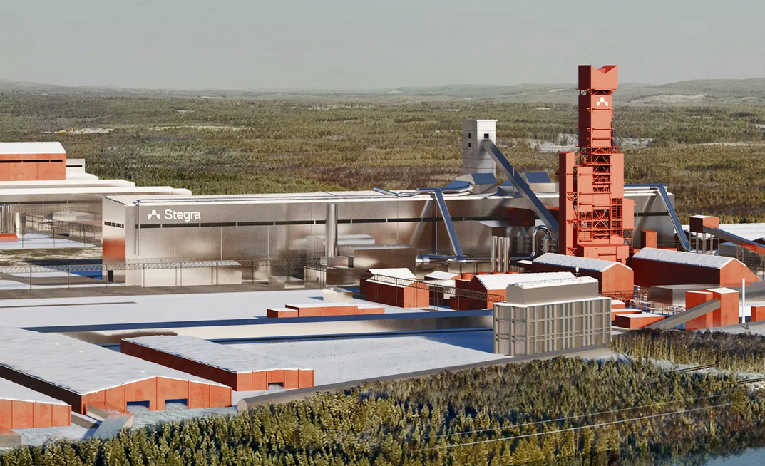 Planta da Stegra em construção na Suécia