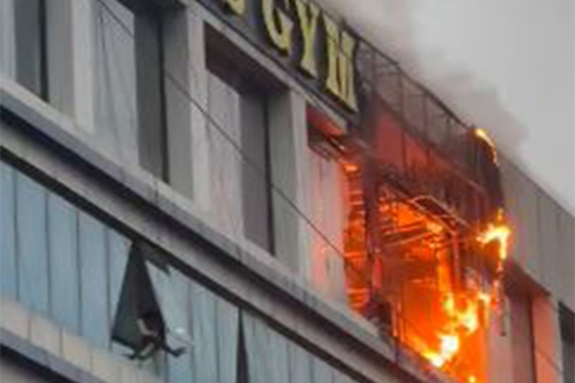 Fire breaks out at gym in Chhattisgarh's Raipur
